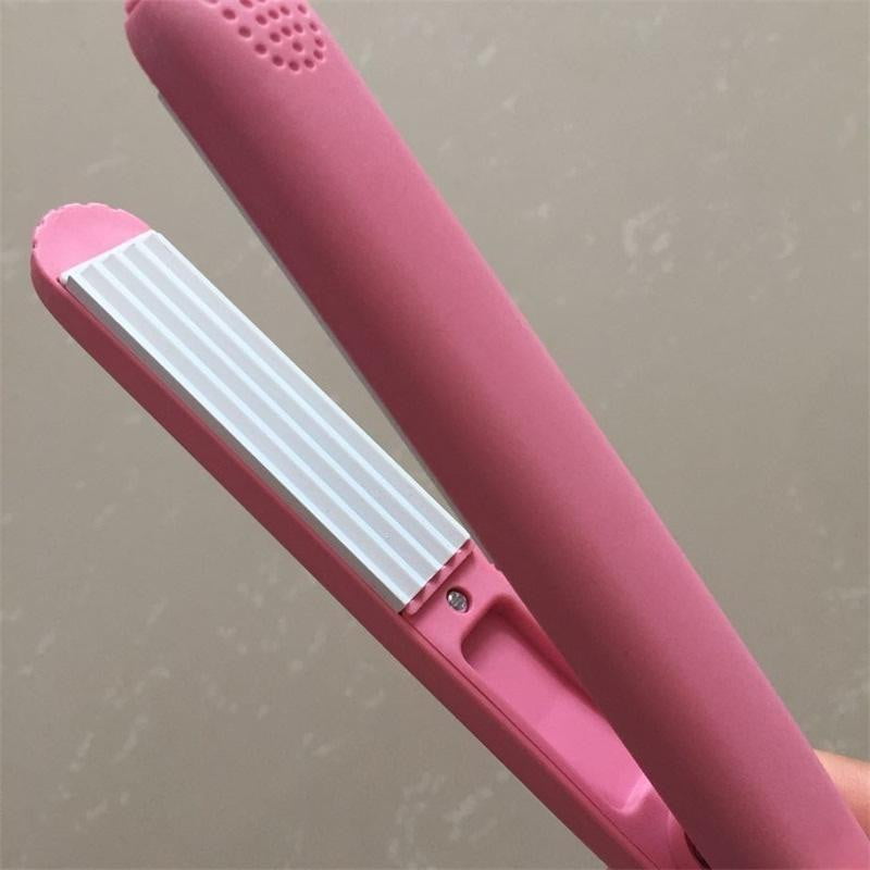 Free shipping Mini Hair Straightener Ceramic Curling Iron Corrugate Hair Iron Styling Tools Volume Hair Curler With EU Plug - TRIPLE AAA Fashion Collection
