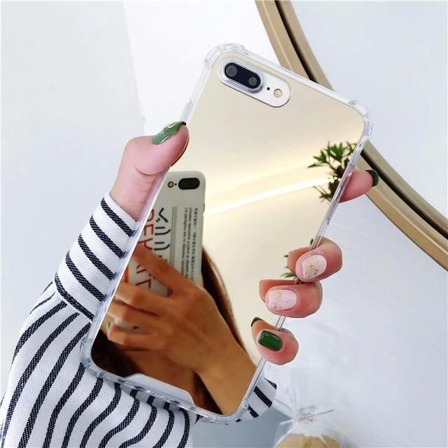 Gasbag Drop Proof Mirror Case for iphone XR 7 8 XS MAX XSmax X 10 6 6S Plus 7Plus 8Plus Airbag Soft TPU Phone Cover - TRIPLE AAA Fashion Collection