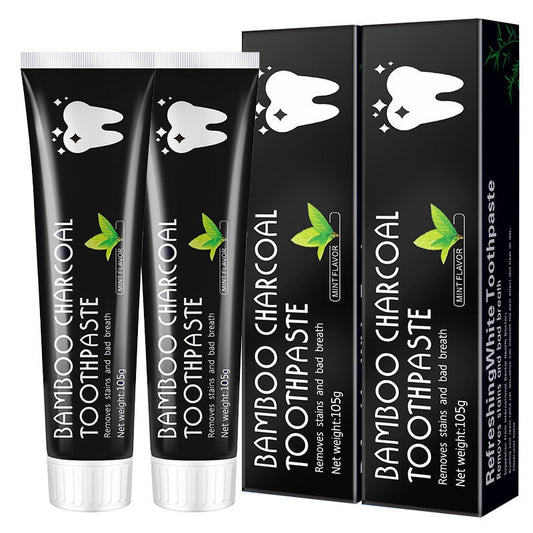 Bamboo Charcoal Black CoconutShell Toothpaste 105G - TRIPLE AAA Fashion Collection