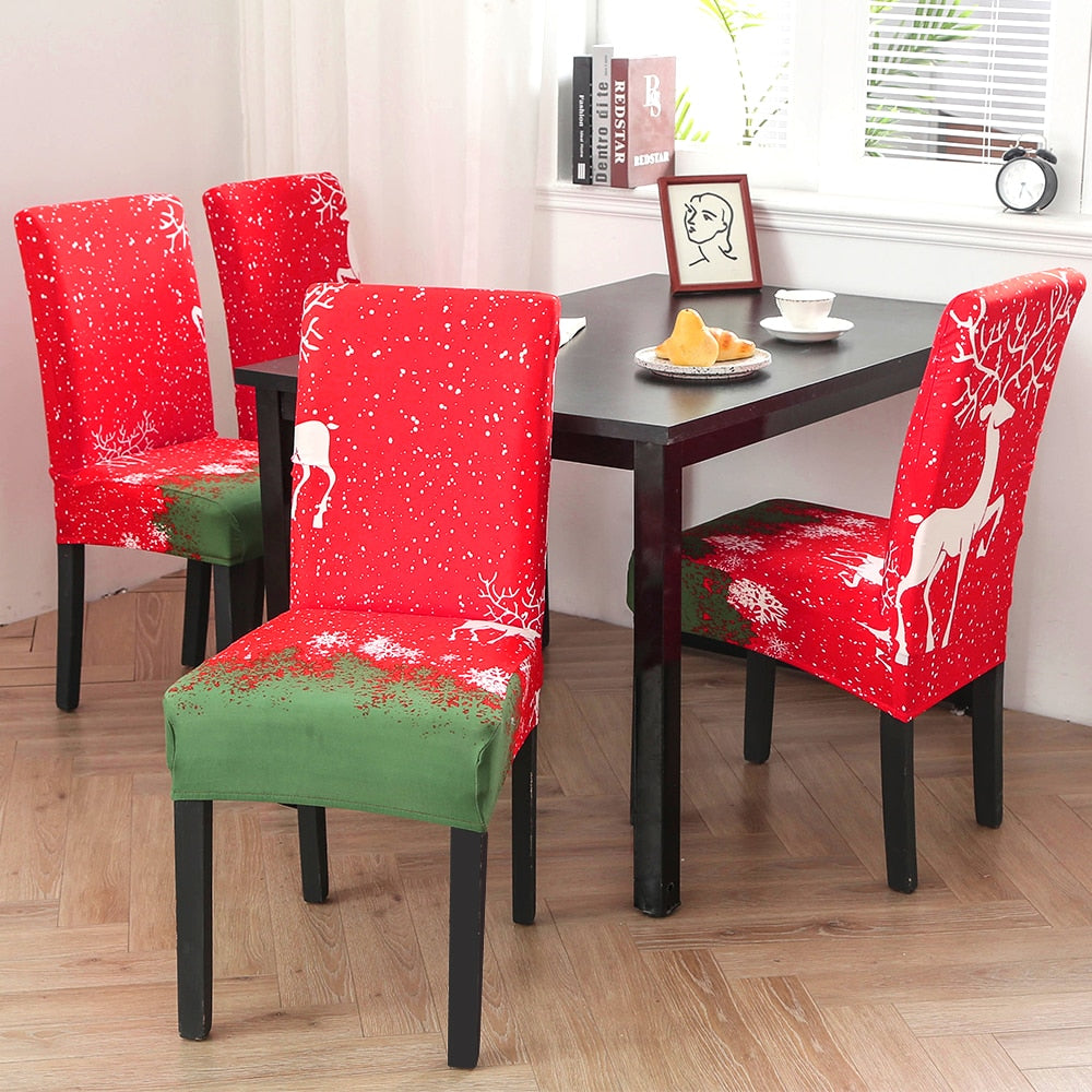 Christmas Decor Dining Room Chair Cover