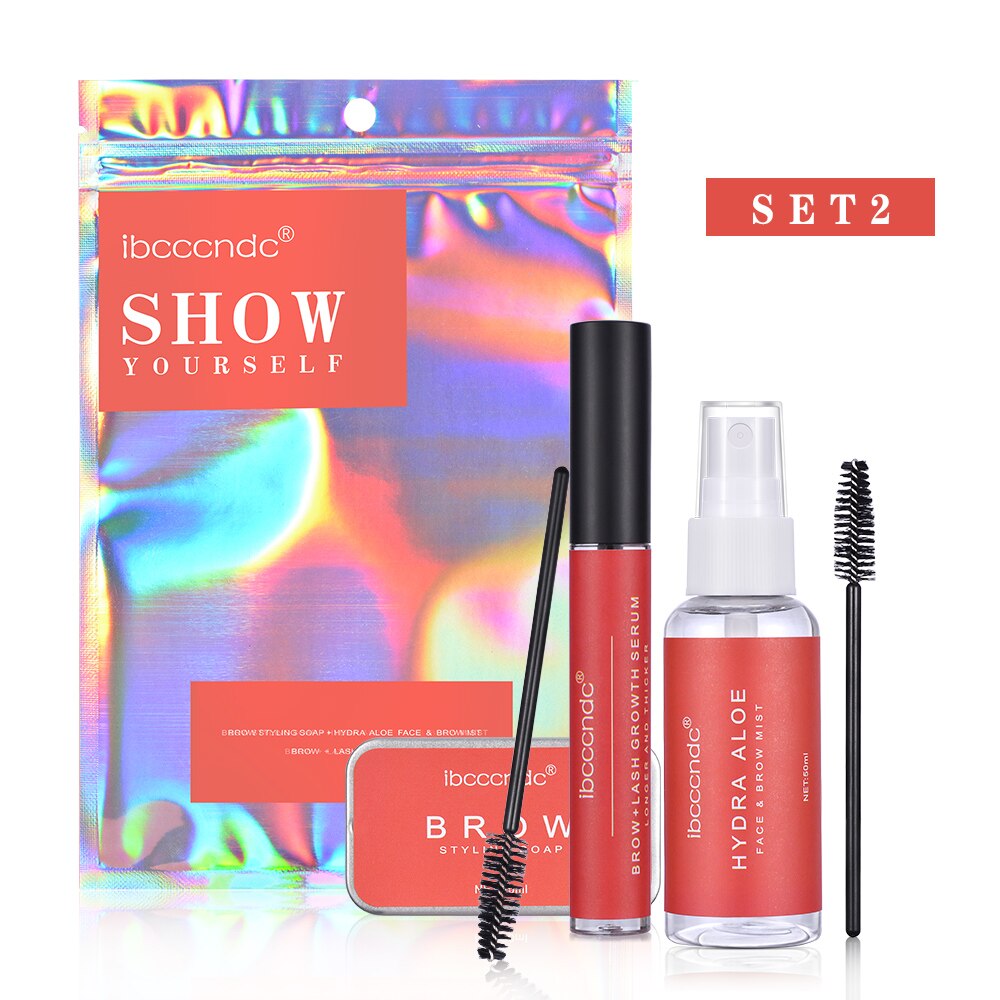 Brow Lamination Styling Soap Kit Eyebrows Lifting Soap with Aole Mist Sprayer Brows Growth Serum Long Lasting Makeup Kit - TRIPLE AAA Fashion Collection