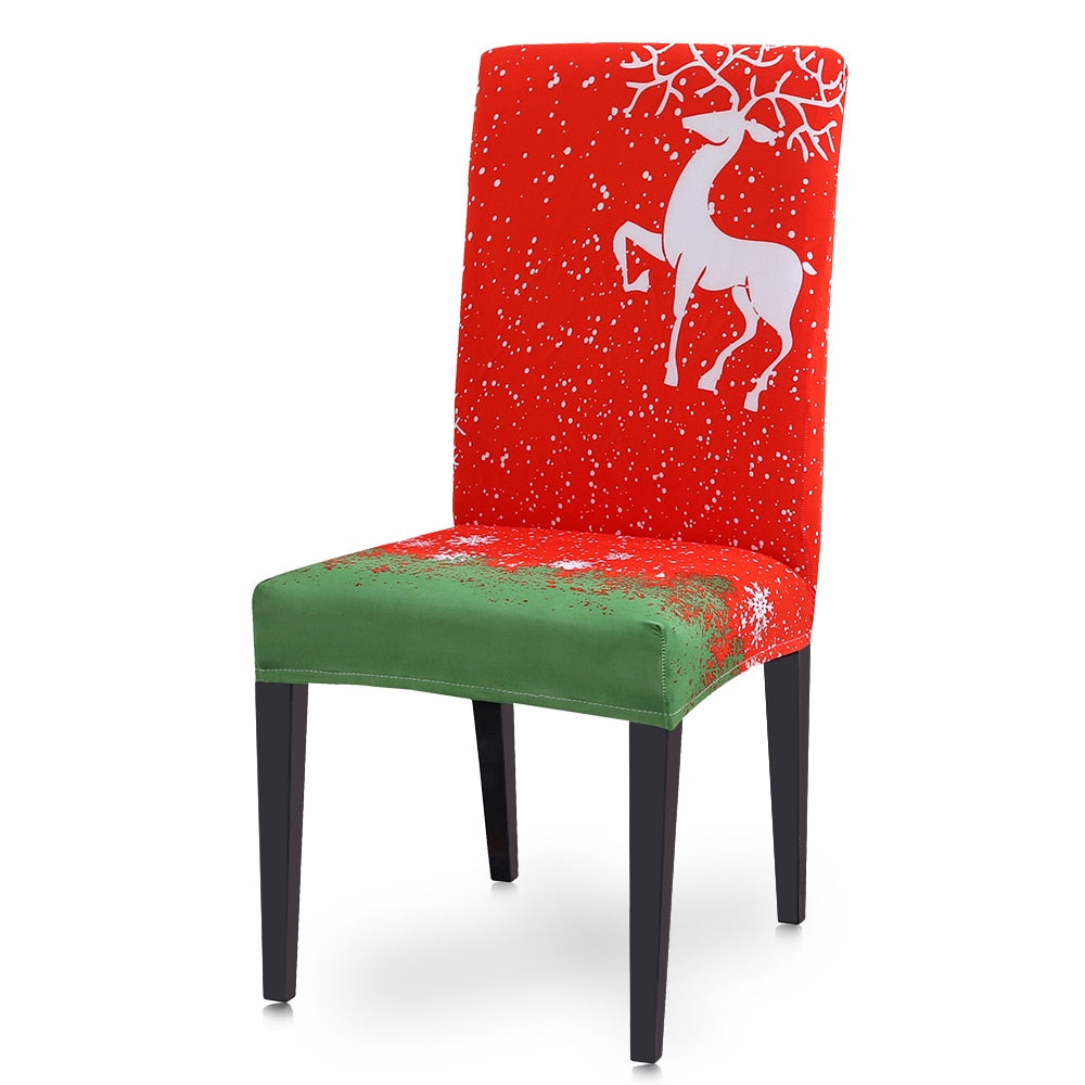 Christmas Decor Dining Room Chair Cover