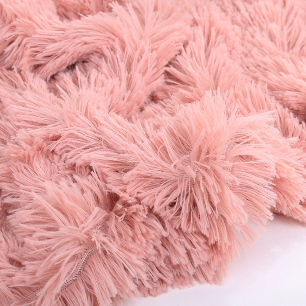 80x120cm 1pc Soft  Warm Fluffy Shaggy Bed Sofa Bedspread Children SafetyBedding Sheet Throw Home Decoration Comfortable Blanket - TRIPLE AAA Fashion Collection