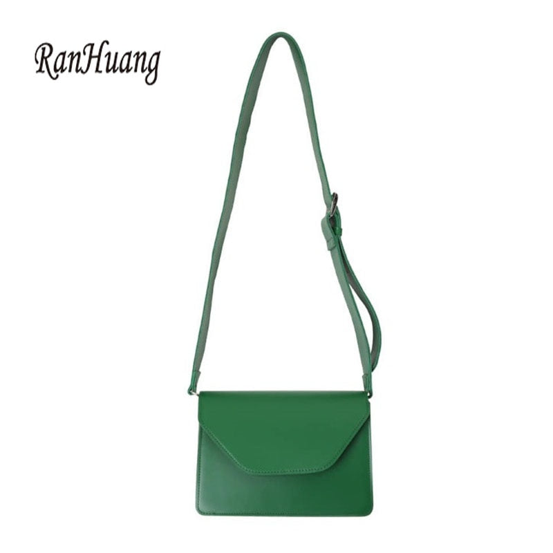 RanHuang New Arrive 2020 Women Pu Leather Shoulder Bags Girls Brief Flap Women's Casual Messenger Bags Crossbody Bags - TRIPLE AAA Fashion Collection