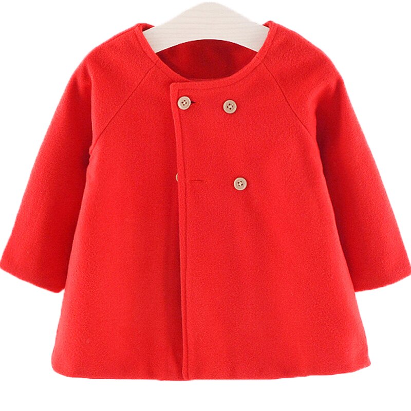 Baby Girl Boys Spring Winter Wool Blends Jacket Coat Clothes Infant Toddler Christmas New Years Costume Blend Clothing Outerwear