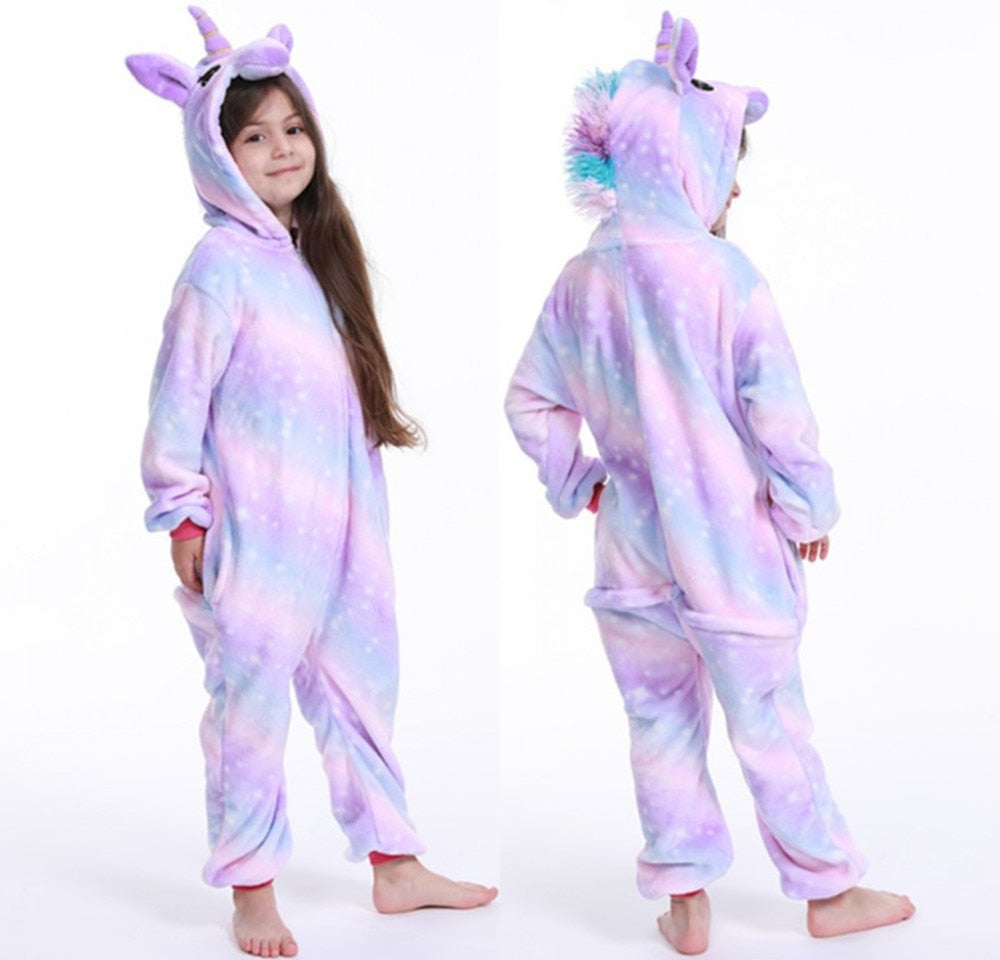 Unicorn Pajamas Boy Romper Girl's One-Piece  Pajamas  Cartoon Animal - TRIPLE AAA Fashion Collection