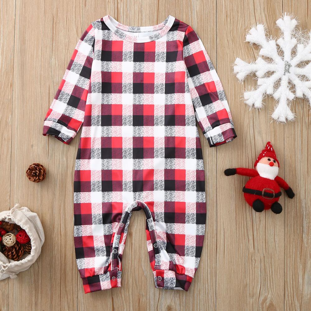 Christmas Family Matching Pajamas Set Deer Adult Kid Family Matching Clothes Top+Pants Xmas Sleepwear Pj's Set Baby Romper - TRIPLE AAA Fashion Collection
