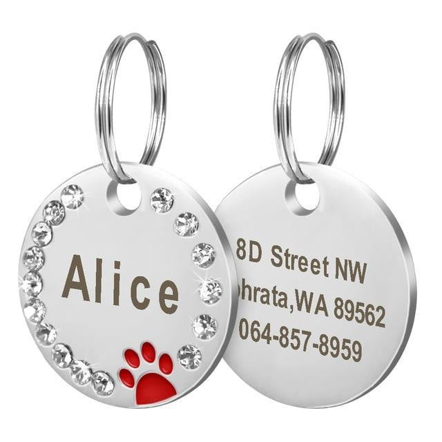 Customize Engraved Stainless Steel Pet Puppy Cat ID Tag Dog Collar Accessories - TRIPLE AAA Fashion Collection