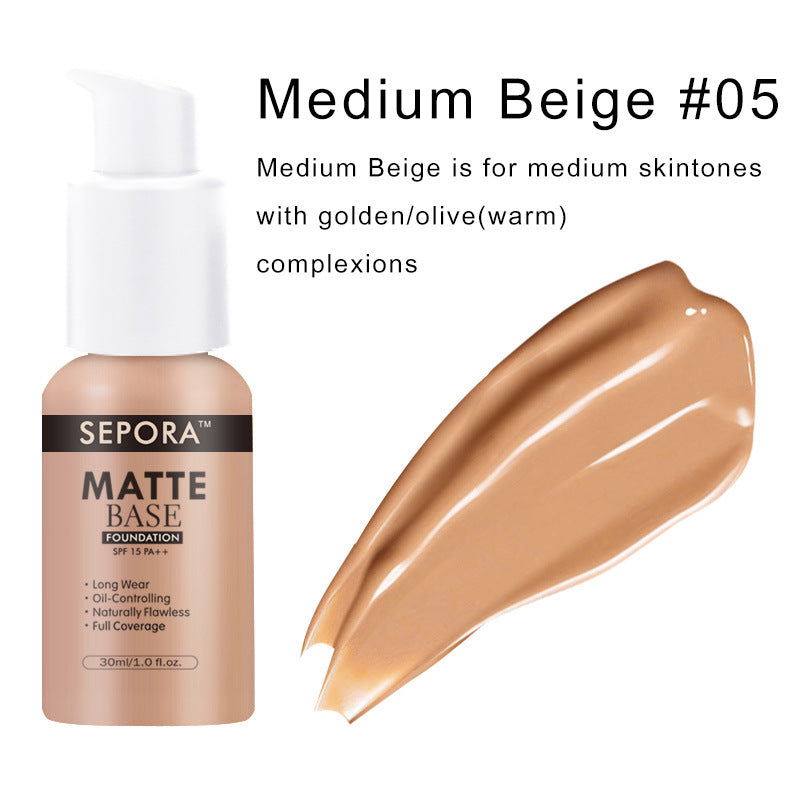 Natural Flawless Makeup Matte Foundation BB Cream Long Lasting