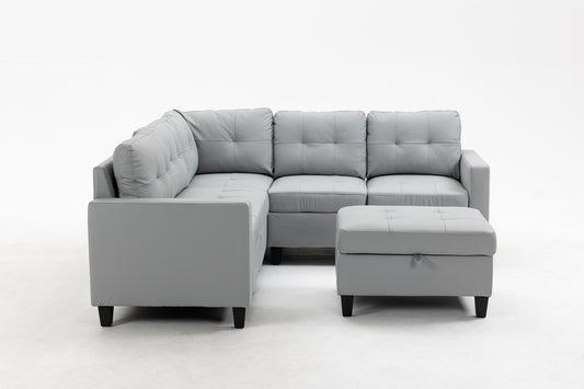 Modular Sectional Sofa Assemble Modular Sectional Sofas Bundle Set Cushions, Easy to Assemble Left & Right Arm Chair,Corner Chair, Ottomans Table