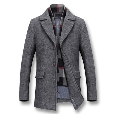 Men Winter Thick Cotton Wool Jackets Coats - TRIPLE AAA Fashion Collection